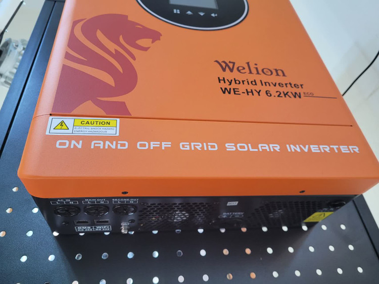 اینورتر شارژر و سانورترهیبریدی 6200 وات 48 ولت سینوسی 120 آمپر mppt برند ویلیون Welion