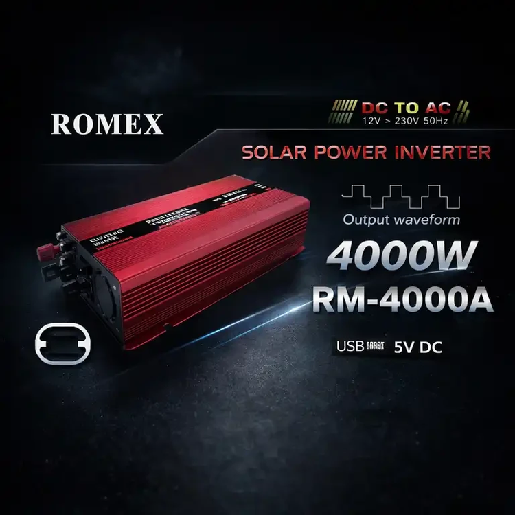 اینورتر رومکس مدل RM4000A ظرفیت ۴۰۰۰ وات