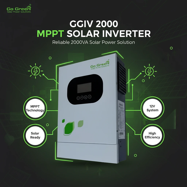 سانورتر 2000 وات 12 ولت 60 آمپر برند Go Green مدل GGIV2000