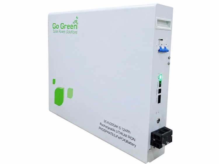 باتری لیتیومی 5 کیلووات 25.5 ولت 200 امپر برند گوگرین(Go Green)