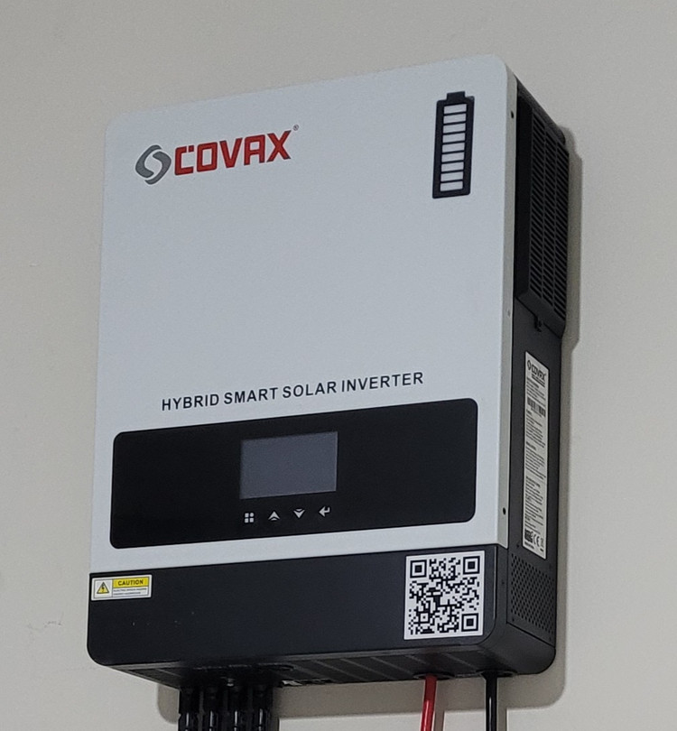 سانورتر هیبریدی (اینورتر شارژر) 10.2 کیلو وات هیبریدی 48ولت سینوسی 160 آمپر برند covax