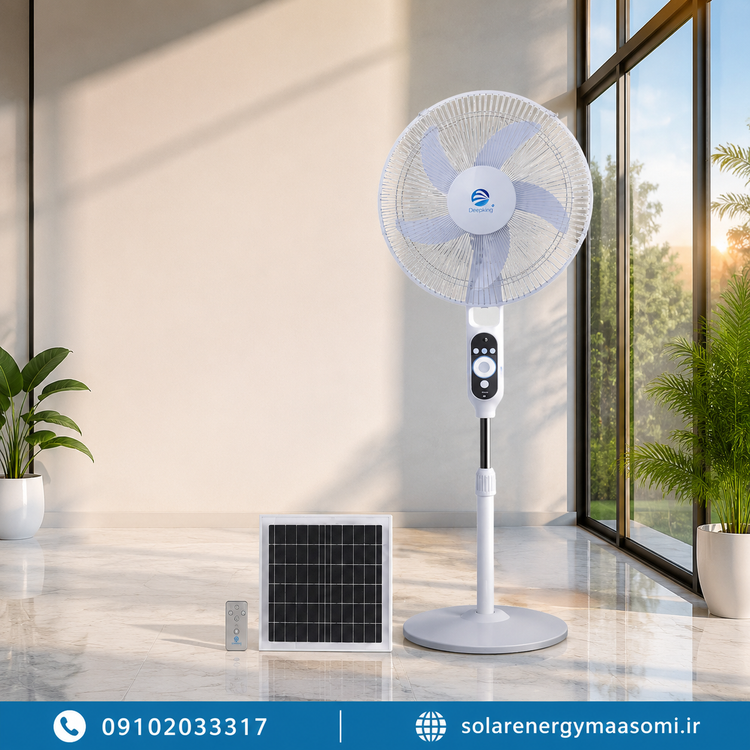 پنکه خورشیدی ایستاده 16 اینچ Deepking مدل DK-1509