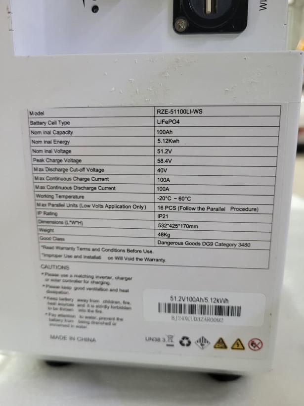 باتری لیتیومی ۵ کیلوواتساعت 3WATT