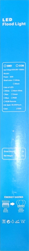 پروژکتور LED 50 وات 12 ولت DC ضدآب IP66